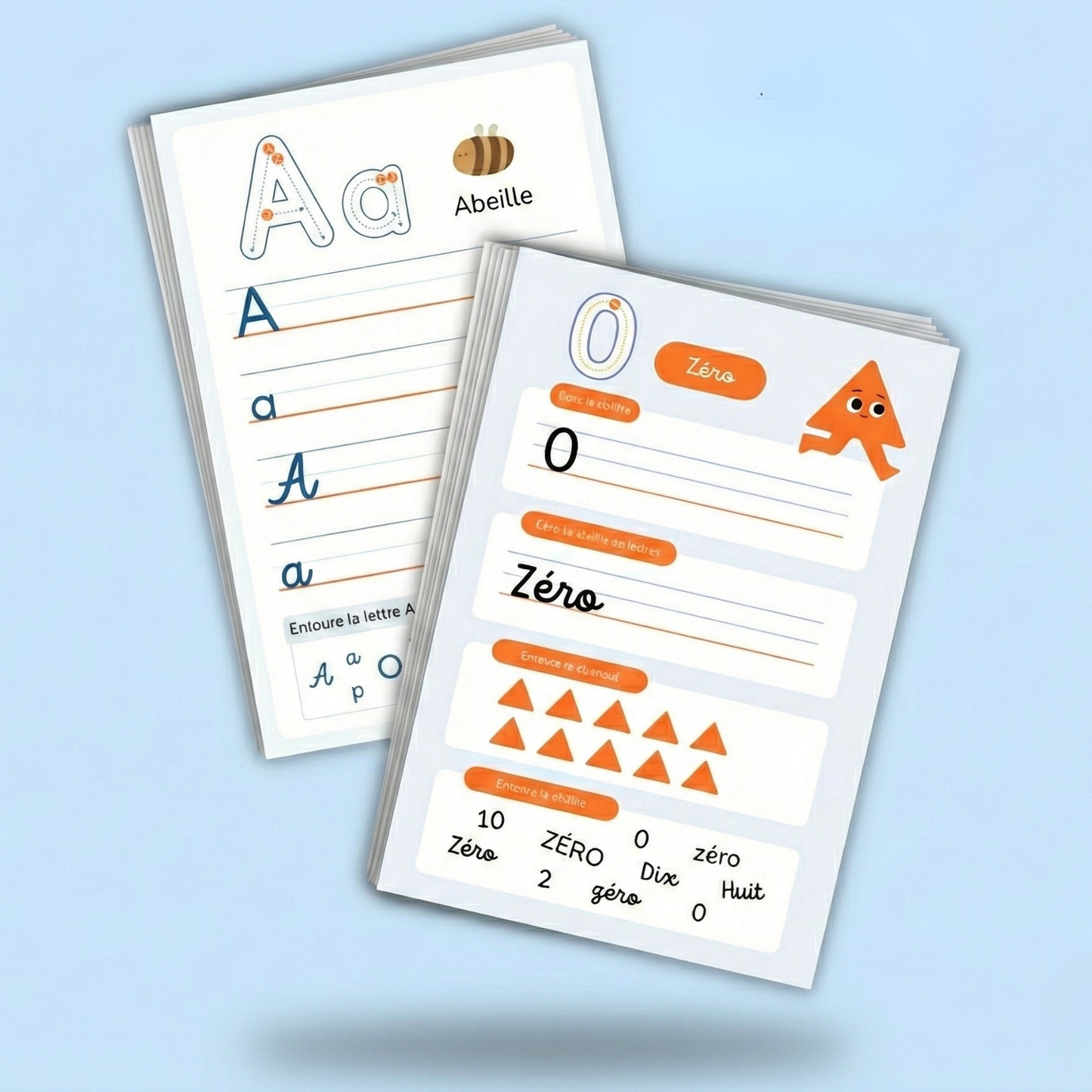 Pack Éducatif : 37 Fiches Alphabet & Chiffres à décalquer imprimables